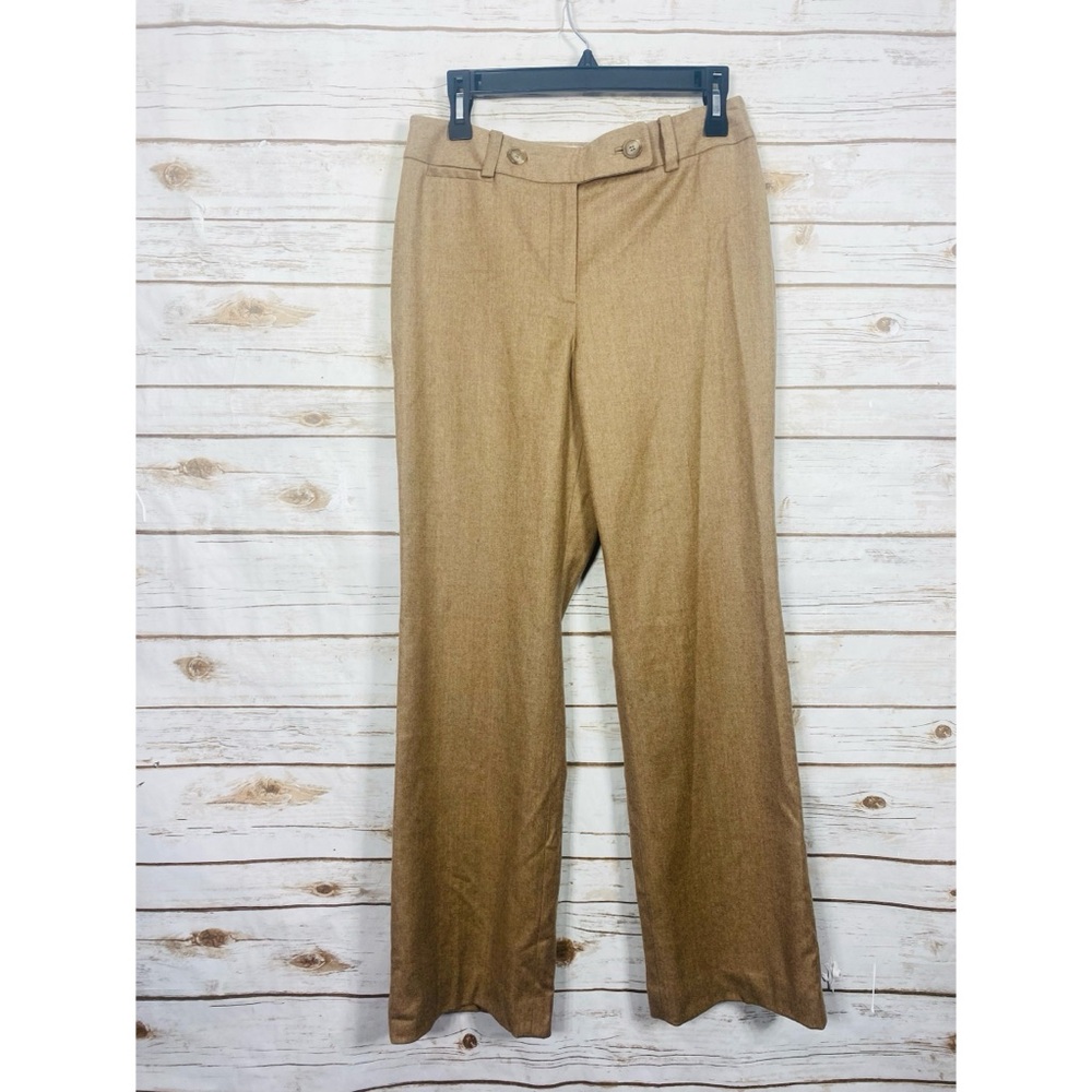 Ann Taylor Wool Cashmere Blend Beige Work Casual Dress Pants Size Petite 6